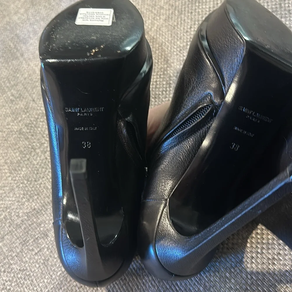 MOVING SALE Saint Laurent Janis Studded Blank Studded Ankle Boot - Picture 15 of 15